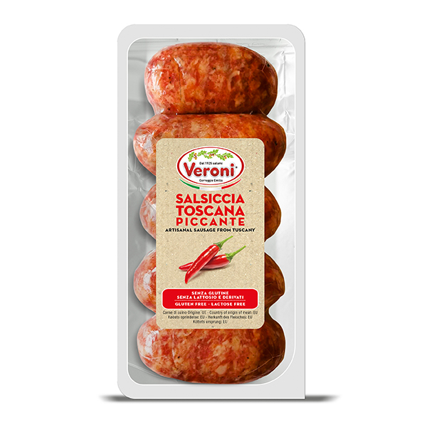 Fresh Italian Sausage hot with chilli 300gr Casa di Vini